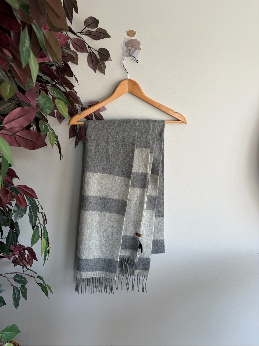 Mackage Striped wool large scarf- shawl